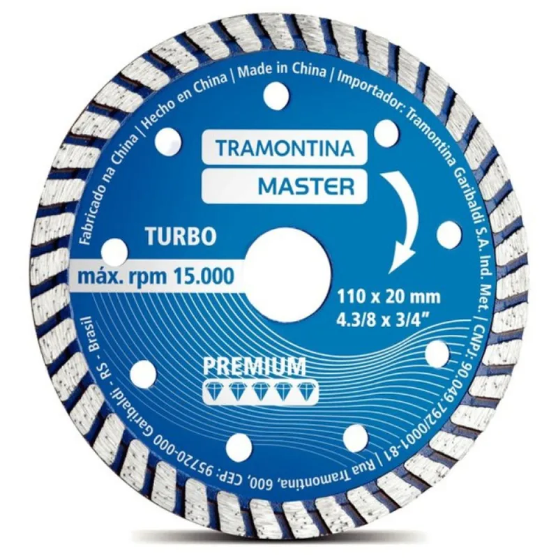 Disco Corte Diamantado 4.3/8" Tramontina Premium Tramontina