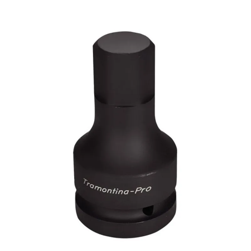 Soquete de Impacto Ponta Hexagonal em Aço Cromo Molibdênio 29 mm - Encaixe 1'' Tramontina PRO Tramontina