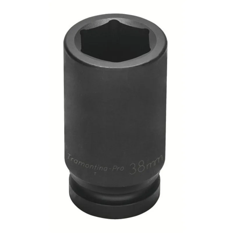 Soquete de Impacto Sextavado Longo em Aço Cromo Molibdênio 22 mm - Encaixe 1'' Tramontina PRO Tramontina