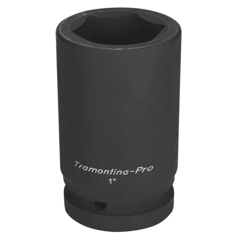 Soquete impacto sextavado longo aço cromo molibdênio 36mm - Encaixe 1'' Tramontina