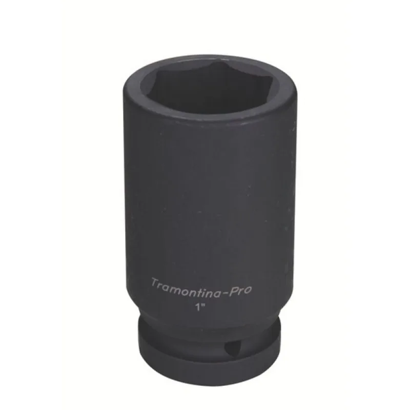 Soquete de Impacto Sextavado Longo em Aço Cromo Molibdênio 41 mm - Encaixe 1'' Tramontina PRO Tramontina