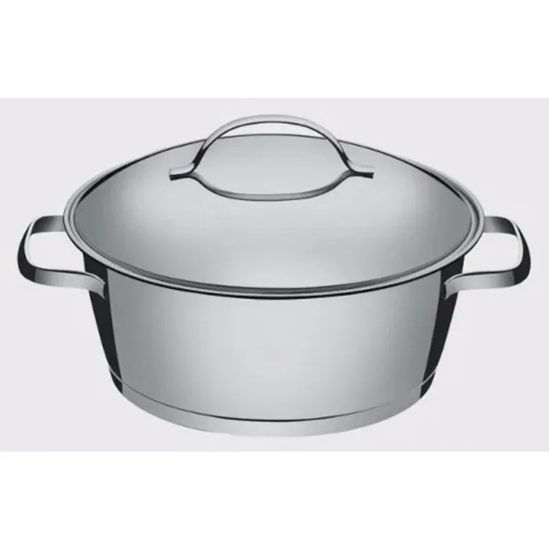Caçarola 3,3L Inox Tramontina Rasa 22cm Allegra Fundo Triplo