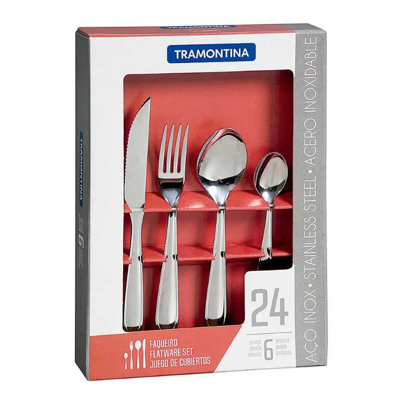 Faqueiro Inox Laguna 66906/004 Tramontina 24 Peças
