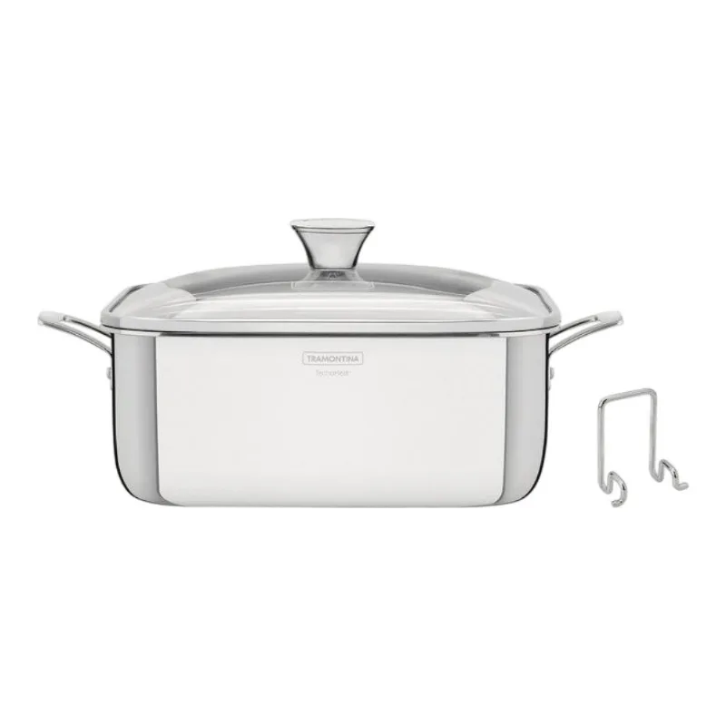 Caçarola Tramontina Grano Funda Aço Inox Quadrada 4L (MP) - Tramontina