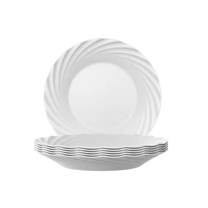 Conjunto 2 Pratos Duralex Jasmim Fundo Sopa 24cm - Nadir - Nadir - Casa E Construção