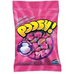 Chicle Poosh Arcor Tutti Frutti 40unidade - ARCOR