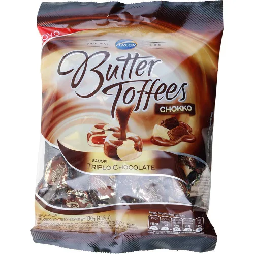 Bala Butter Toffees 130g Triplo Chocolate - BUTTER TOFFEES - Mercearia