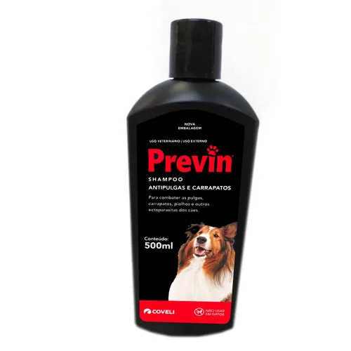 SHAMPOO ANTIPULGAS PREVIN COVELI 500ML - PREVIN - Cachorro