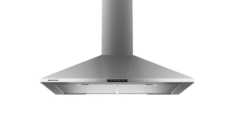 Coifa de Parede Brastemp 60cm Cor Inox Piramidal 4 Bocas com Duplo Filtro - BAI60BR - Brastemp - Eletrodomésticos
