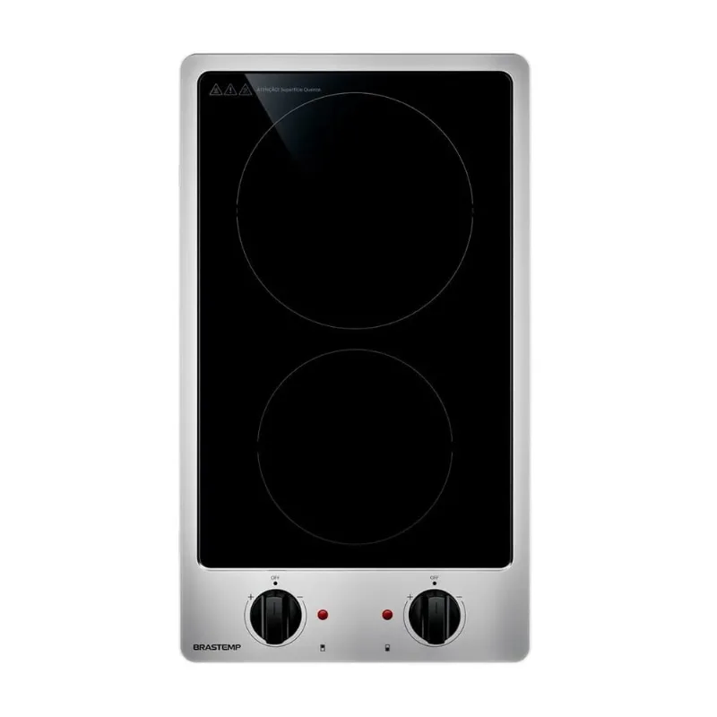 Cooktop Elétrico Brastemp 2 Queimadores Inox 220V BDF31ARBNA