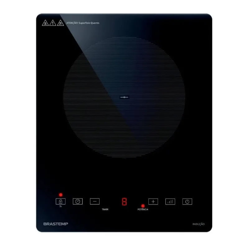 Cooktop Elétrico Brastemp Indução 1 Queimador Preto 110V BDJ30BEANA