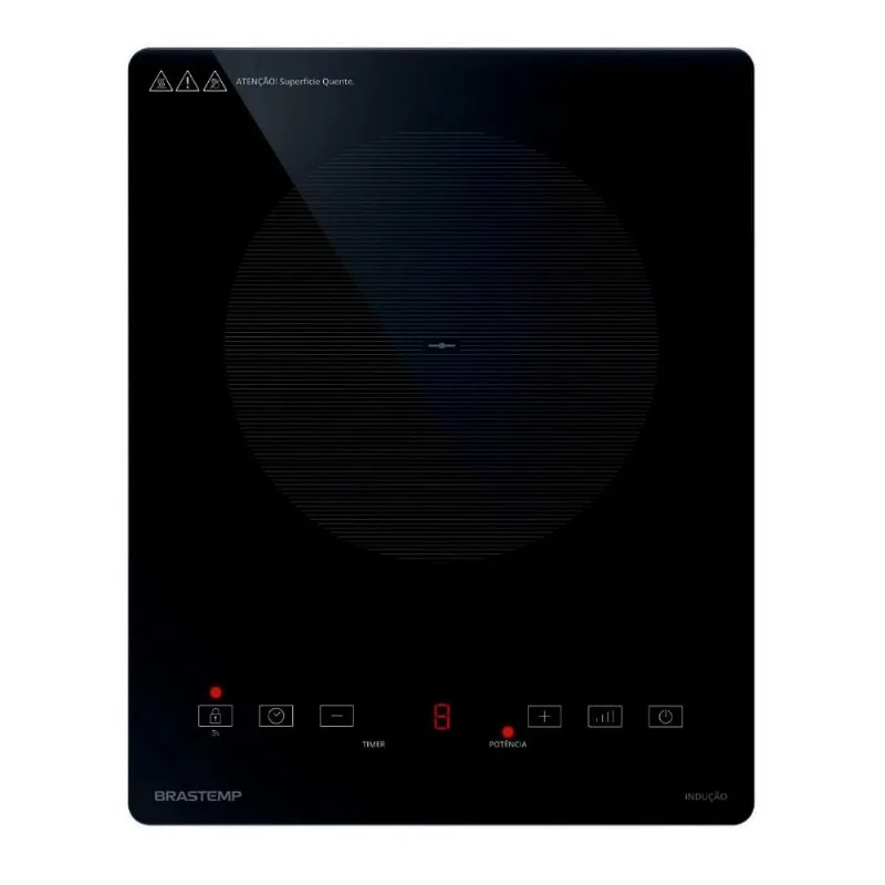 Cooktop Brastemp Indução Painel Touch Screen 1 Queimador 220V BDJ30BEBNA