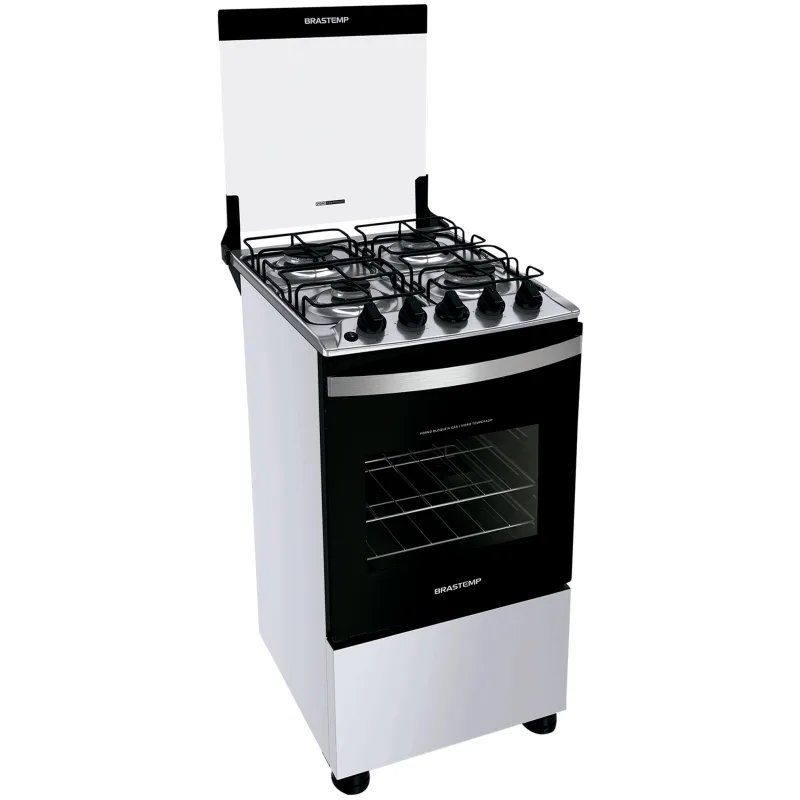 Fogão Brastemp Clean Branco 4 Queimadores BFO4NBB Bivolt - Brastemp - Eletro