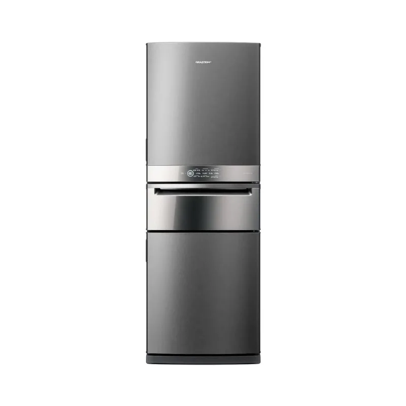 Geladeira Brastemp Inverse 3 Frost Free 419 Litros cor Inox com Freeze Control Pro - BRY59CK 220V