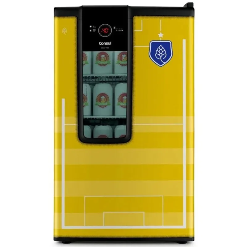 Cervejeira Mais Frost Free 82l CZD12 Edição Copa do Mundo Amarela 127v Consul