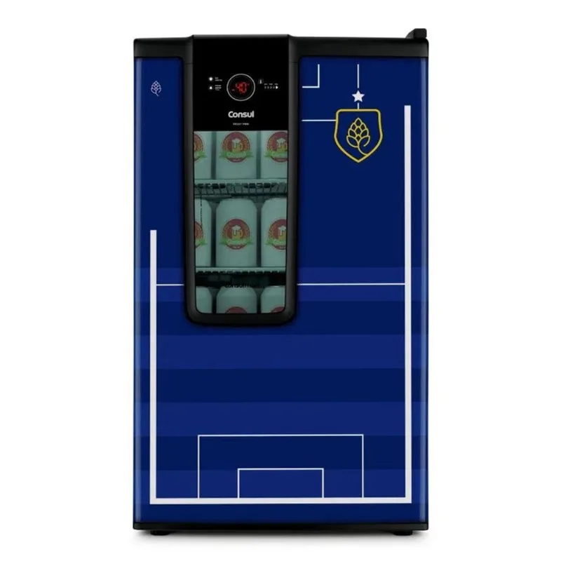 Cervejeira Mais Frost Free 82l CZD12 Edição Copa do Mundo Azul 220v Consul