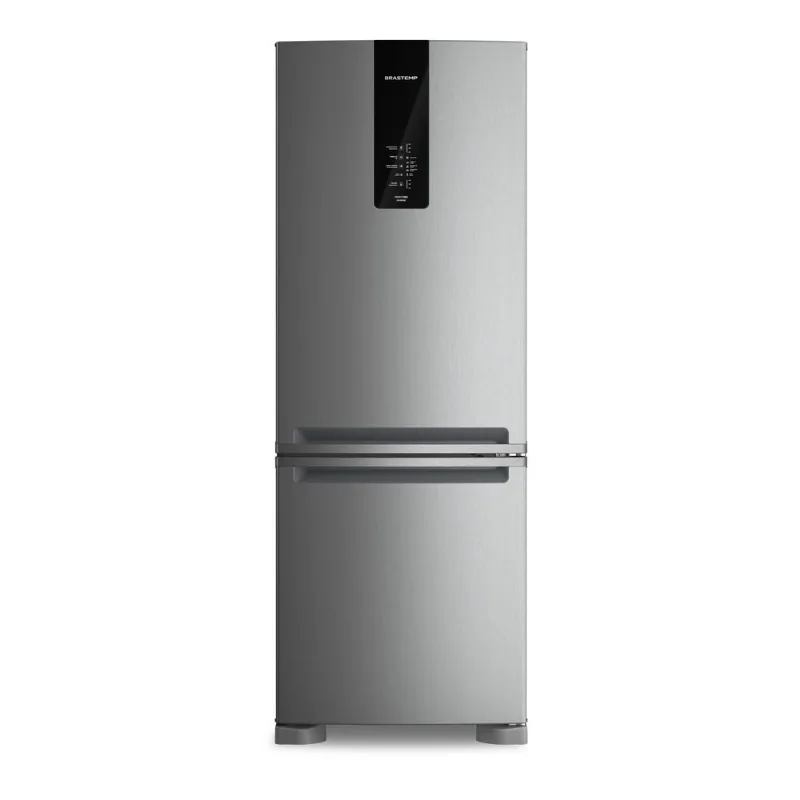 Geladeira Brastemp Frost Free Inverse A+++ 479 Litros cor Inox com Super Capacidade e Smart Flow - BRE58FK 220V