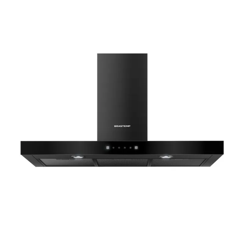 Coifa de Parede Brastemp Eclipse Collection 90cm com Painel Touch on Glass - BAE90AP 220V