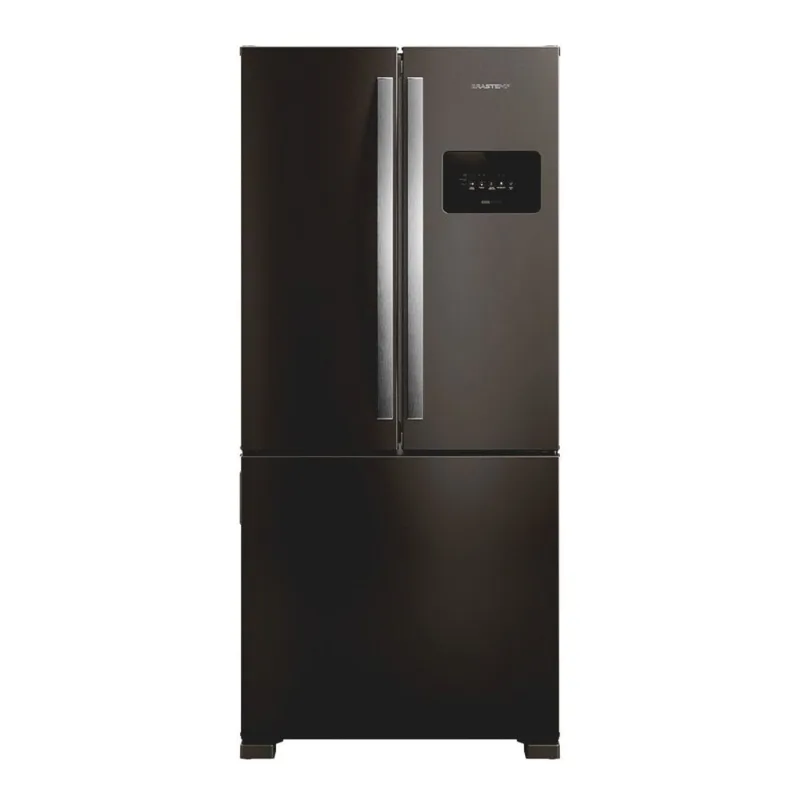 Geladeira Frost Free French Door 3 Portas cor Black Inox Brastemp - BRO85ME 220V
