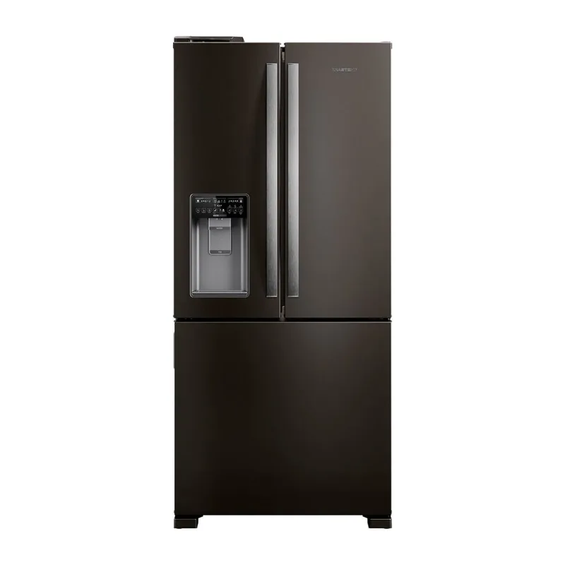 Geladeira Brastemp Frost Free French Door Preta com Água e Gelo na Porta - BRH85ME 220V