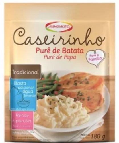 Pure Batata Ajinomoto Caseirinho 180gr - AJINOMOTO