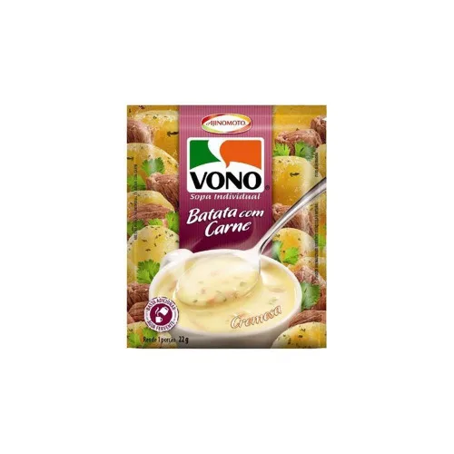 Sopa Vono Batata C/ Carne 23x18gr - AJINOMOTO - Mercearia