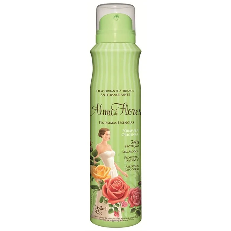 Desodorante Aerosol Alma De Flores 160ml Classsico Unit - ALMA DE FLORES