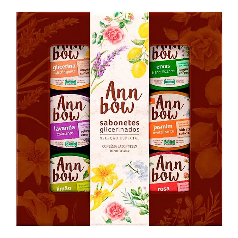 Kit Ann Bow Sabonete em Barra Glicerinado 90g