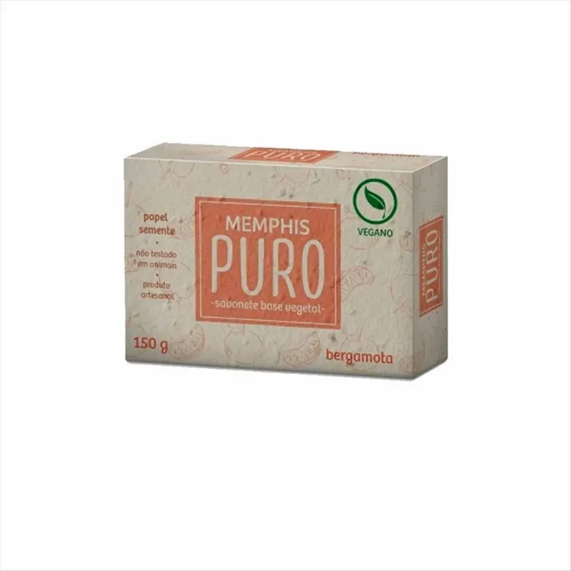 Sabonete Puro Vegetal Memphis Bergamota 150g