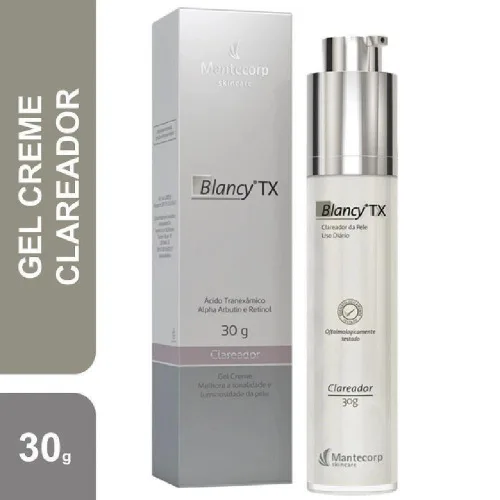 GEL CREME CLAREADOR DE PELE BLANCY TX 30G - MANTECORP - Dermocosméticos