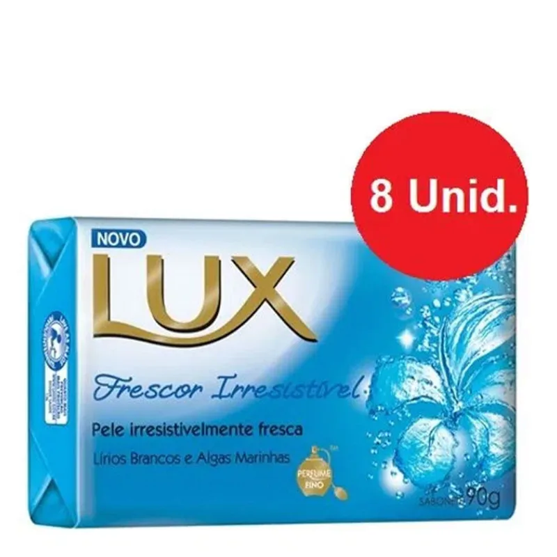 Sabonete Lux Frescor Irresistível 90g C/ 8 Unidades