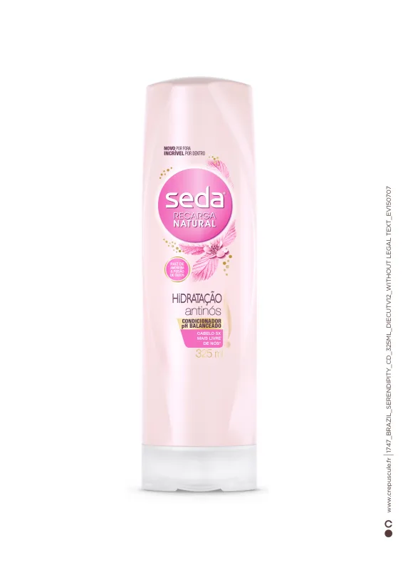 Condicionador Hidratação Antinós Seda Recarga Natural Frasco 325ml - SEDA