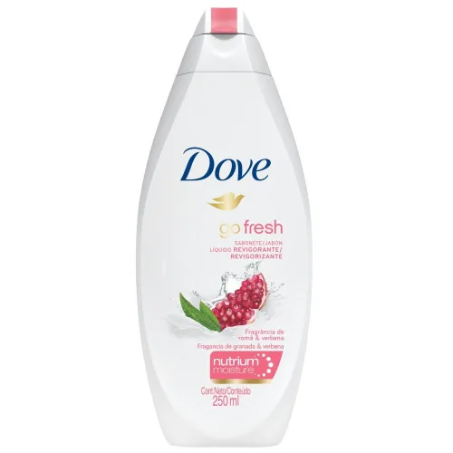Sabonete Líquido Revigorante Romã Verbena Dove Go Fresh Frasco 250ml - DOVE - Higiene E Beleza