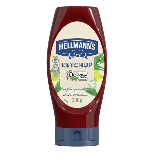 Ketchup Orgânico Tradicional Hellmann S Frasco 380g - HELLMANN S - Mercearia