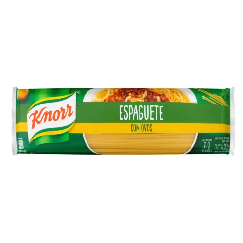 Macarrão De Sêmola Com Ovos Espaguete Knorr Pacote 500g - KNORR - Mercearia