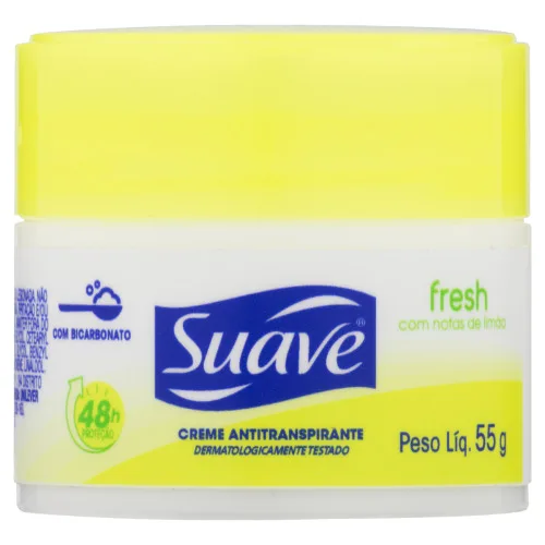 Antitranspirante Creme Fresh Com Notas De Limão Suave 55g - FRESH
