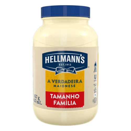 MAIONESE HELLMANNS POTE 657G TAMANHO FAMÍLIA - HELLMANN S - Mercearia E Gastronomia