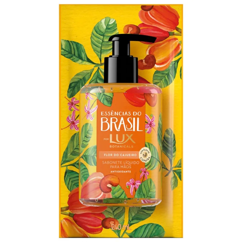 SAB LIQ LUX P/MAOS FLOR CAJUEIRO 240ML - Lux
