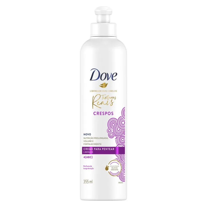 Creme de Pentear Dove Texturas Reais Crespos 355ml - Dove - Dermo E Beleza
