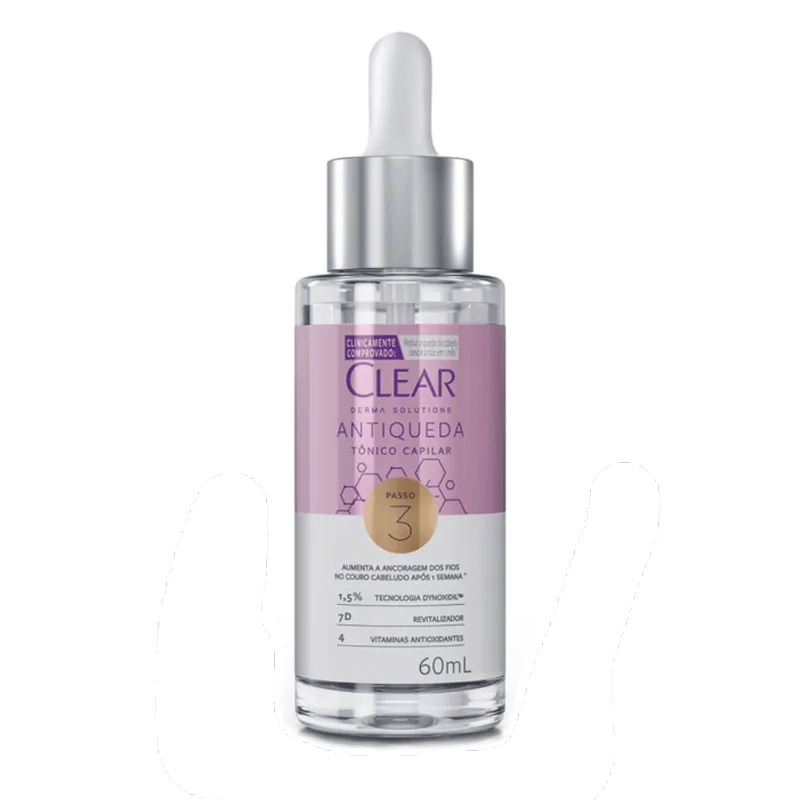 Tônico Capilar Clear Derma Solutions Antiqueda 60ml