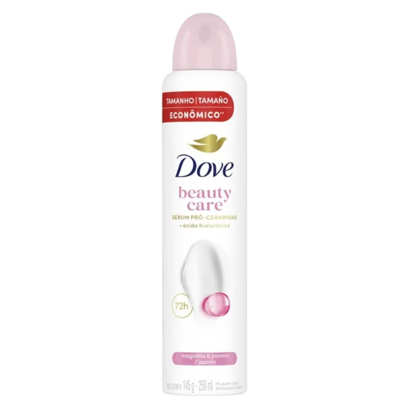 Antitranspirante Aerossol Magnólia & Jasmin Beauty Care Tamanho Econômico Dove 250ml