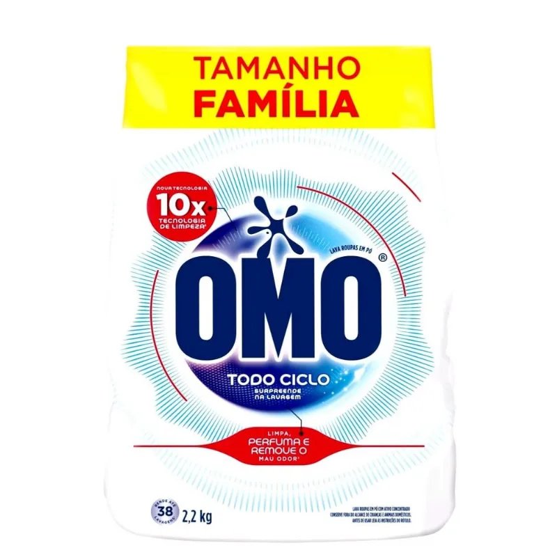 Lava Roupa Pó Omo Todo Ciclo 2,2Kg