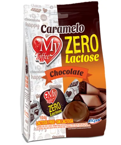 Caramelo My Toffee Choc Zero Lactose 104gr - MY TOFFEE - Mercearia