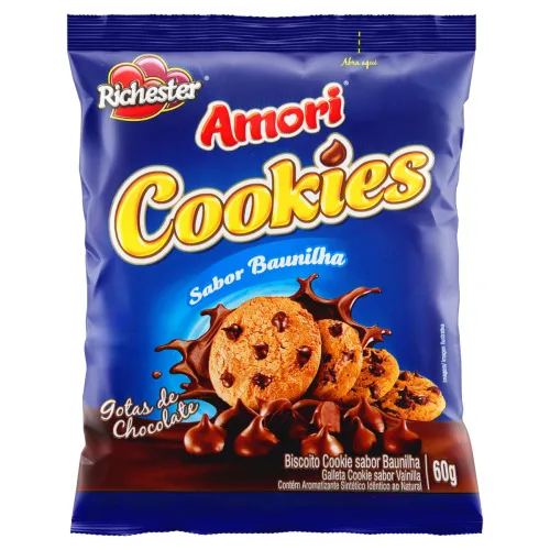RICHESTER AMORI MINI COOKIE BAUNILHA. 60G - RICHESTER - Produtos De Pastelaria