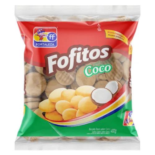 BISC FORTALEZA FOFITOS COCO 400G - FORTALEZA - Produtos De Pastelaria