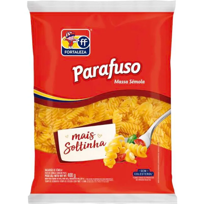 Macarrão de Sêmola Fortaleza Parafuso 400g