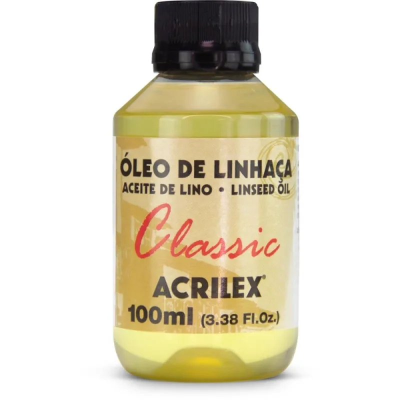Produto para Tinta Oleo de Linhaca 100ML - Acrilex - Artesanato