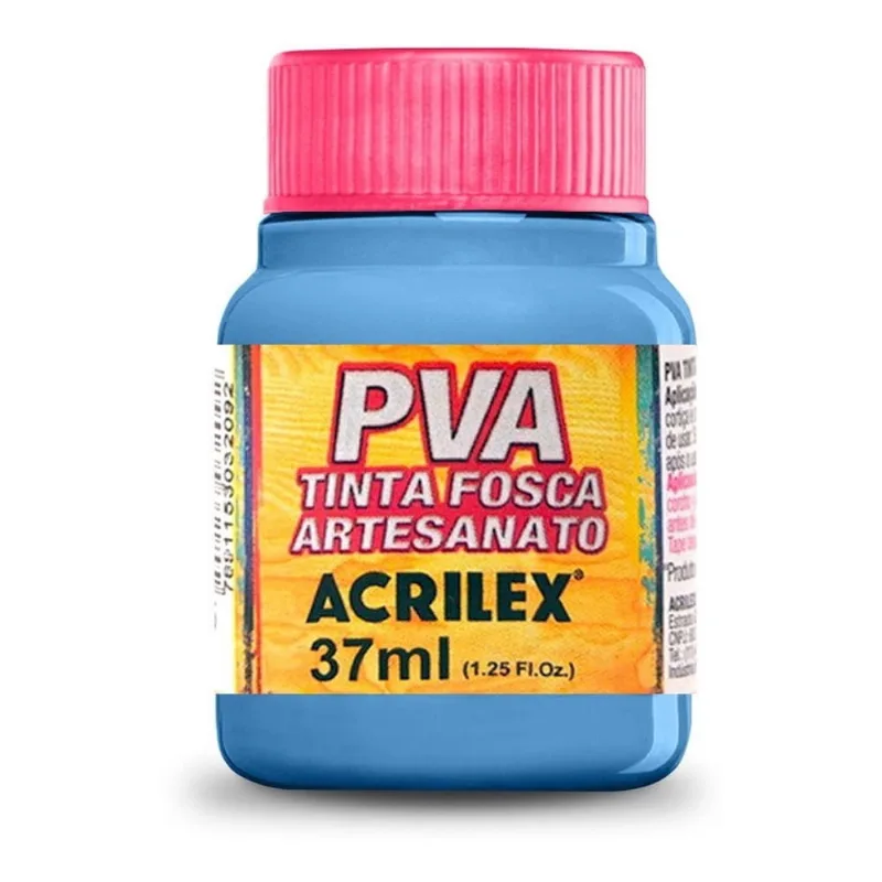 Tinta Fosca pva azul inverno 584 - 37ml - Acrilex