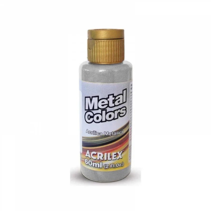 Tinta Acrilica Metal Colors 60ml 533 Prata 036600533