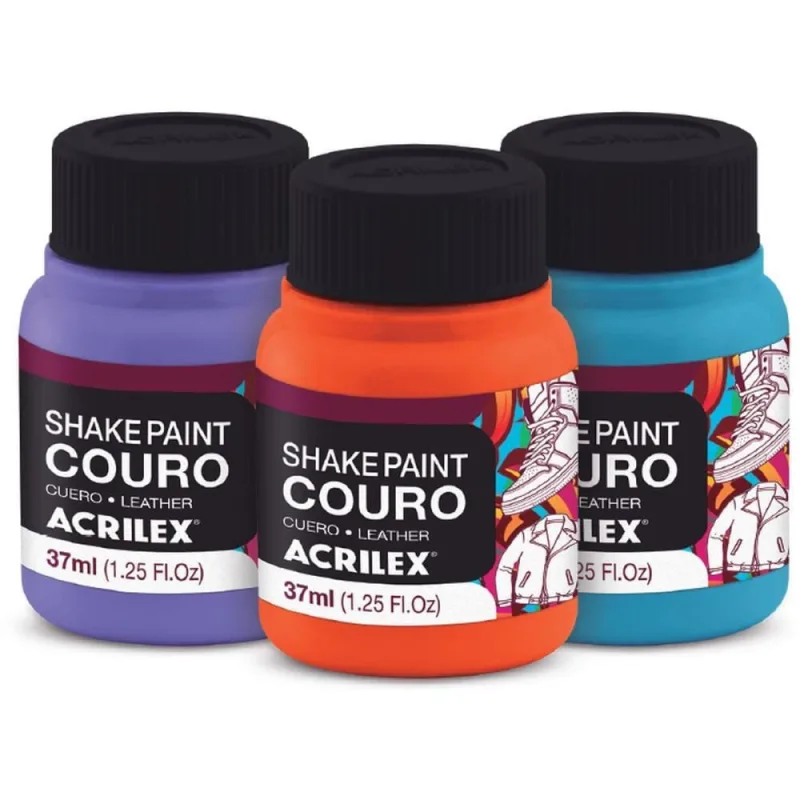 Tinta para Couro Shake Paint 37ML Verde Bandeir PCT.C/06 - Acrilex - Artesanato